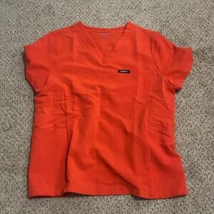 JAANUU women’s red scrubs set